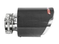 aFe - aFe MACH Force-Xp 304 SS Clamp-On Exhaust Tip 2.5in. Inlet / 4.5in. Outlet / 7in. L - Carbon Fiber - 49T25454-C07 - Image 2