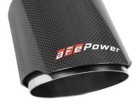 aFe - aFe MACH Force-Xp 304 SS Clamp-On Exhaust Tip 2.5in. Inlet / 4.5in. Outlet / 7in. L - Carbon Fiber - 49T25454-C07 - Image 4