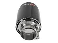 aFe - aFe MACH Force-Xp 304 SS Clamp-On Exhaust Tip 2.5in. Inlet / 4.5in. Outlet / 7in. L - Carbon Fiber - 49T25454-C07 - Image 5