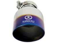 aFe - aFe Takeda 304 Stainless Steel Clamp-On Exhaust Tip 2.5in. Inlet / 4.5in. Outlet - Blue Flame - 49T25454-L07 - Image 3