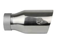 aFe - aFe MACH Force-Xp Univ 304 SS Double-Wall Clamp-On Exhaust Tip - Polished - 3in Inlet - 4.5in Outlet - 49T30454-P093 - Image 2