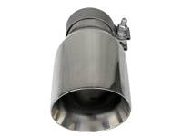 aFe - aFe MACH Force-Xp Univ 304 SS Double-Wall Clamp-On Exhaust Tip - Polished - 3in Inlet - 4.5in Outlet - 49T30454-P093 - Image 3
