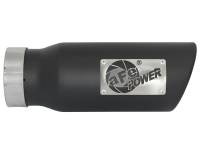 aFe - aFe MACH Force-Xp 409 Stainless Steel Exhaust Tip 3.5 In x 4.5in Out x 12in L Clamp-On - 49T35451-B12 - Image 3