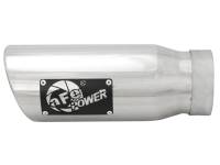 aFe - aFe MACHForce-XP 304 Stainless Steel Polished Exhaust Tip 3.5in x 4.5in Out x 12in L Clamp-On - 49T35456-P12 - Image 4