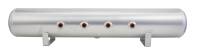 Air Lift 5 Gal Alum Air Tank - (4) 3/8in Face Ports & 1/4in Drain Port - 36in L X 6in D - 11956