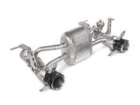 Akrapovic 16-17 Ferrari 488 GTB/488 Spyder Slip-On Line (Titanium) w/ Carbon Tips - MTP-FE488H
