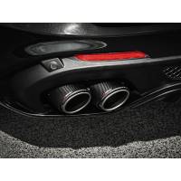 Akrapovic - Akrapovic 2017+ Alfa Romeo Stelvio Quadrifoglio Slip-On Line (Titanium) w/Titanium/Carbon Fiber Tips - S-AR/TI/6H - Image 2