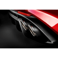 Akrapovic - Akrapovic 2018+ Alfa Romeo Giulia Quadrifoglio Slip-On Line (Titanium) w/Titanium/Carbon Fiber Tips - S-AR/TI/7H - Image 2