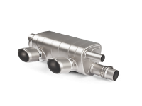 Akrapovic 16-17 Porsche 911 Carrera S/4/4S/GTS (991.2) Slip-On Line (Titanium) w/ Titanium Tips - S-PO/TI/5H