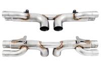 AWE Tuning - AWE Tuning Porsche 991 GT3 / RS Center Muffler Delete - Chrome Silver Tips - 3010-32036 - Image 2