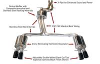 AWE Tuning - AWE Tuning Audi B8.5 S4 3.0T Touring Edition Exhaust System - Diamond Black Tips (102mm) - 3010-43012 - Image 1
