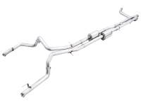 AWE Tuning - AWE Tuning 22-23 GMC Sierra 1500 AT4X 6.2L 0FG Catback Split Dual (Flat Bumper) - Bashguard(No Tips) - 3015-31972 - Image 1