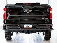 AWE Tuning - AWE Tuning 22-23 GMC Sierra 1500 AT4X 6.2L 0FG Catback Split Dual (Flat Bumper) - Bashguard(No Tips) - 3015-31972 - Image 7