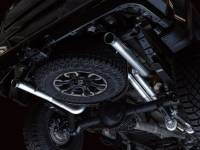 AWE Tuning - AWE Tuning 22-23 GMC Sierra 1500 AT4X 6.2L 0FG Catback Split Dual (Flat Bumper) - Bashguard(No Tips) - 3015-31972 - Image 9