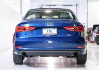 AWE Tuning - AWE Tuning Audi 8V A3 Touring Edition Exhaust - Dual Outlet Diamond Black 90 mm Tips - 3015-32058 - Image 2