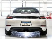 AWE Tuning - AWE Tuning Porsche 718 Boxster / Cayman Touring Edition Exhaust - Diamond Black Tips - 3015-33080 - Image 3