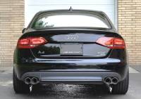 AWE Tuning - AWE Tuning Audi B8 A4 Touring Edition Exhaust - Quad Tip Polished Silver Tips - Does Not Fit Cabrio - 3015-42018 - Image 2