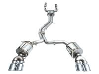 AWE Tuning - AWE Tuning 19-23 Audi C8 S6/S7 2.9T V6 AWD Touring Edition Exhaust - Chrome Silver Tips - 3015-42103 - Image 3