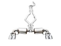 AWE Tuning 2019+ BMW M340i (G20) Non-Resonated Touring Edition Exhaust - Quad Chrome Silver Tips - 3015-42148