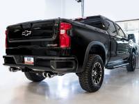 AWE Tuning - AWE Tuning 22-23 GMC Sierra 1500 AT4X 6.2L 0FG Catback Split Dual (Flat Bumper) - Chrome Silver Tips - 3015-42284 - Image 6