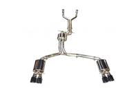 AWE Tuning - AWE Tuning Audi C7 / C7.5 S6 4.0T Touring Edition Exhaust - Diamond Black Tips - 3015-43010 - Image 1