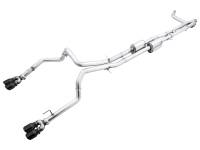 AWE Tuning - AWE Tuning 22-23 GMC Sierra 1500 AT4X 6.2L 0FG Catback Split Dual (Flat Bumper) - Diamond Black Tips - 3015-43284 - Image 1