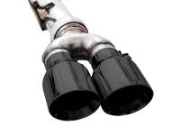 AWE Tuning - AWE Tuning 22-23 GMC Sierra 1500 AT4X 6.2L 0FG Catback Split Dual (Flat Bumper) - Diamond Black Tips - 3015-43284 - Image 3