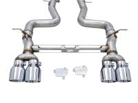 AWE Tuning - AWE Tuning BMW F8X M3/M4 Track Edition Catback Exhaust - Chrome Silver Tips - 3020-42082 - Image 3
