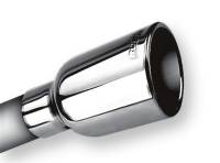 Borla - Borla 2.25in Inlet 3.19in Round Rolled Angle Cut Outlet x 5in Long Embossed Tip - 20236 - Image 2