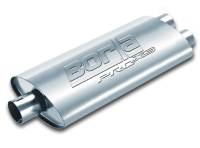 Borla - Borla Universal Center/Dual Oval 2.5in In/Dual 2.5in Out 19in x 4in x 9.5in Notched PRO-XS Muffler - 400485 - Image 1