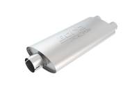 Borla - Borla Universal Center/Dual Oval 2.5in In/Dual 2.5in Out 19in x 4in x 9.5in Notched PRO-XS Muffler - 400485 - Image 2