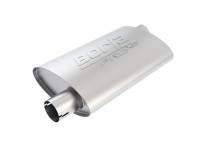 Borla - Borla Universal Pro-XS Oval 2.25in Inlet / Outlet Offset Notched Muffler - 400489 - Image 1