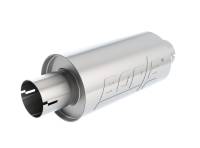 Borla - Borla S-Type Muffler 2.5in Inlet/Outlet 5in Round x 10in w/Notch - 400497 - Image 1