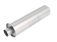 Borla - Borla Heavy Duty (Truck) Muffler - 3in Center-Center 24in x 6.75in Round (Notched) - 400500 - Image 1