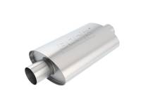 Borla - Borla XR-1 Racing Sportsman 2 1/2 inch Outlet / 2 1/2 inch Inlet 12in Case Oval Muffler - 40941 - Image 1