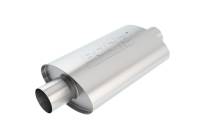 Borla - Borla XR-1 Racing Sportsman 2 1/2 inch Outlet / 2 1/2 inch Inlet 12in Case Oval Muffler - 40941 - Image 2