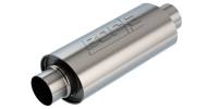 Borla Universal Muffler 5in. x 6.25in. X 13.5in. Body 18.5in. OAL 3in I.D. In/Out Brushed T-304 - 4ALEXR1993