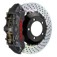 Brembo 01-02 Viper RT-10/GTS Front GTS BBK 6 Piston Cast 355x32 2pc Rotor Drilled-Black HA - 1M1.8018AS