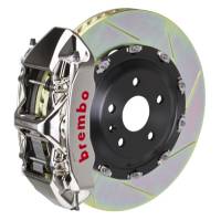 Brembo 09-13 FX35/FX50/14-17 QX70 Fr GTR BBK 6 Pist Billet 380x34 2pc Rotor Slotted Type1 - Nickel - 1N2.9014AR