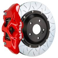 Brembo 08-13 BMW M3 (E90/E92/E93) Rear GT BBK 4 Piston Cast 380x28 2pc Rotor Slotted Type-3-Red - 2S3.9016A2