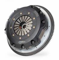 Clutch Masters 03-06 Nissan 350Z 3.5L FX850 Strapped Twin Disc Clutch Kit w/Aluminum Flywheel - 06047-TDFR-A