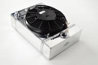CSF - CSF Universal Drag Race / Tuck Radiator w/9in Spal Fan - 10.5in H x 10in L x 3.6in W - 7065 - Image 1