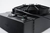 CSF - CSF Universal Drag Race / Tuck Radiator w/9in Spal Fan - 10.5in H x 10in L x 3.6in W - Black - 7065B - Image 2