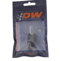 DeatschWerks - DeatschWerks 6AN Male Flare to 3/8in Female EFI Quick Connect Adapter - Anodized Matte Black - 6-02-0103-B - Image 3