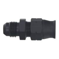 DeatschWerks - DeatschWerks 6AN Male Flare to 3/8in Hardline Compression Adapter - Anodized Matte Black - 6-02-0109-B - Image 2