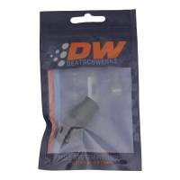 DeatschWerks - DeatschWerks 6AN Male Flare to 3/8in Hardline Compression Adapter - Anodized Matte Black - 6-02-0109-B - Image 4