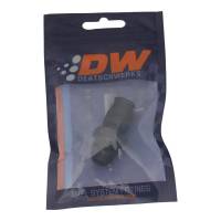 DeatschWerks - DeatschWerks 8AN Male Flare to 3/8in Hardline Compression Adapter - Anodized Matte Black - 6-02-0110-B - Image 3