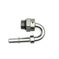 DeatschWerks - DeatschWerks 8AN ORB Male to 3/8in Male EFI Quick Connect Adapter 180-Degree - Anodized Matte Black - 6-02-0116-B - Image 3