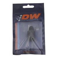 DeatschWerks - DeatschWerks 6AN Male Flare to 1/4in Female EFI Quick Connect Adapter - Anodized Matte Black - 6-02-0120-B - Image 4