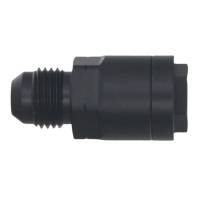DeatschWerks - DeatschWerks 6AN Male Flare to 5/16in Female EFI Quick Connect Adapter - Anodized Matte Black - 6-02-0121-B - Image 2